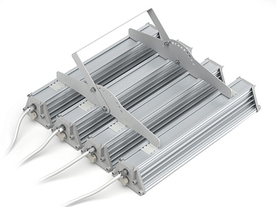 Регулируемое (объединяющая планка на 4 светильника), опционально